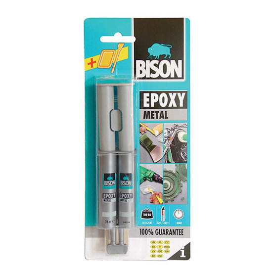 Bison Epoxy Metal glue, 24 ml