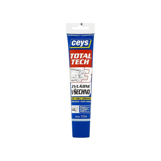 Ceys TOTAL TECH EXPRESS glue, transparent, tube 125 ml