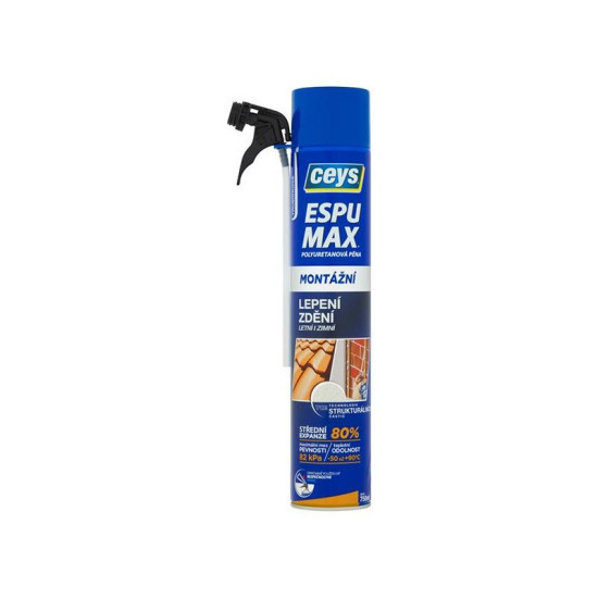Ceys Espumax PU vaht, vaht monteerimiseks ja aplikaatoriga kinnitamiseks, 750 ml Ceys Espumax PU vaht, vaht monteerimiseks ja aplikaatoriga kinnitamiseks, 750 ml