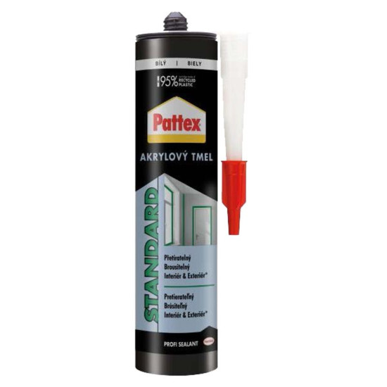 Pattex стандартный акрил, белый, 280 мл Pattex стандартный акрил, белый, 280 мл