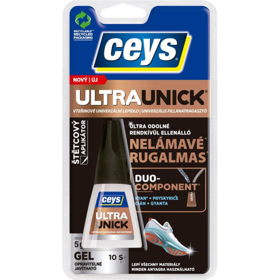 Ceys Ultraunick glue, seconds, 5 g, brush Ceys Ultraunick glue, seconds, 5 g, brush