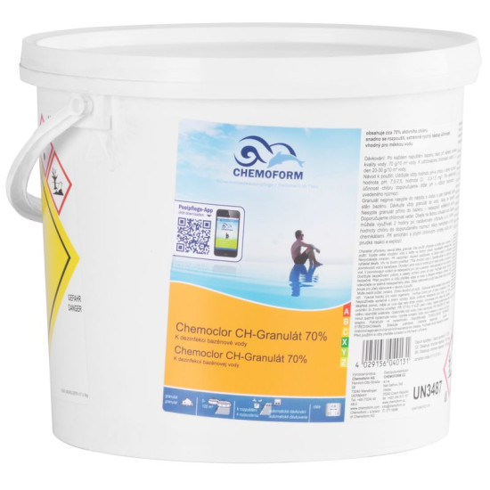 Chlorine Chemoform 0605, granulate, 70%, pac. 5 kg