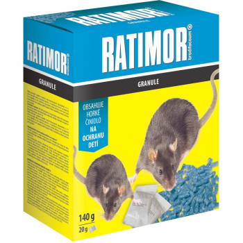 Bait RATIMOR® Brodifacoum pellets, 140 g, for mice and rats, granules
