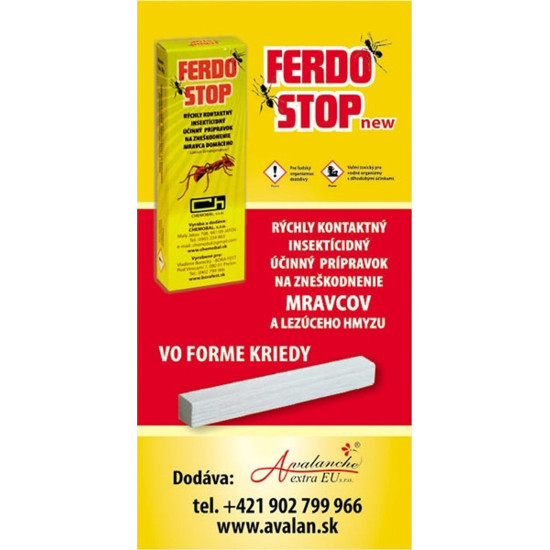FerdoStop, chalk against ants and bugs