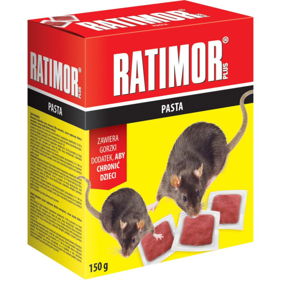 Bait RATIMOR® Bromadiolon, soft, for mice and rats, 150 g Bait RATIMOR® Bromadiolon, soft, for mice and rats, 150 g