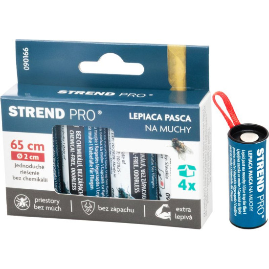 Fly Trap Strend Pro, for flies, sticky strip, pack of 4 pcs