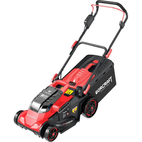 Газонокосилка Worcraft CLM-S40LiBH ShareSYS, 2x20V Li-Ion, 430 мм, 45 л., безуглеродная Газонокосилка Worcraft CLM-S40LiBH ShareSYS, 2x20V Li-Ion, 430 мм, 45 л., безуглеродная