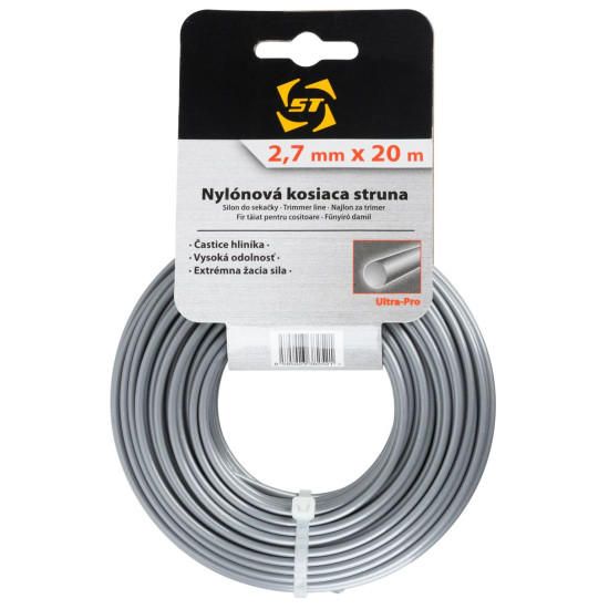 Trimmeri nöör 2,7 mm L-20m Strend Pro, ümmargune nailon+ALU, professionaalne Trimmeri nöör 2,7 mm L-20m Strend Pro, ümmargune nailon+ALU, professionaalne