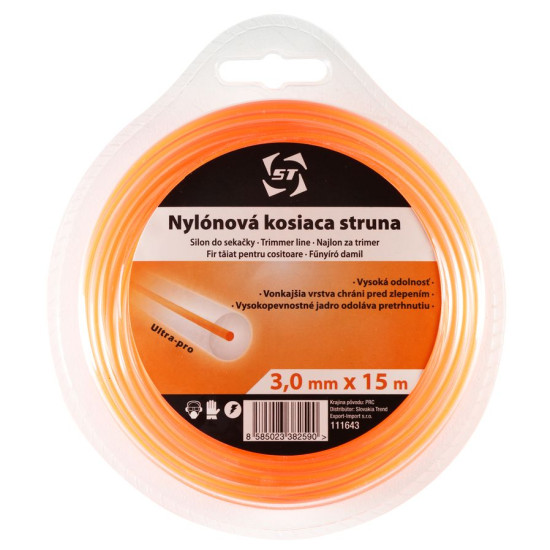 Trimmeri nöör 2,4 mm L-20m Strend Pro, ümmargune nailon