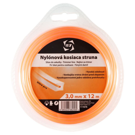 Trimmer Line 3,0 mm L-12m Strend Pro, hexagonal nylon