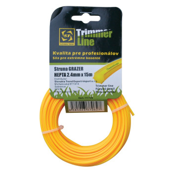 Trimmer line for lawnmowers 1,3mm, 15m, Strend Pro, HEX, professional