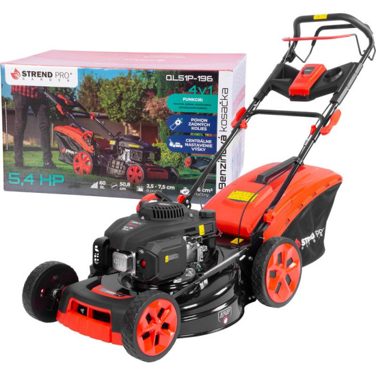 Muruniiduk Strend Pro QL51P-196, bensiin, 4,0 kW, töölaius 50 cm, ajamiga, LONCIN