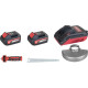 Set Worcraft CAG-S20LiBM, угловая шлифовальная машина 125 мм, ShareSYS, 2x аккумулятор на 4.0 Ач + зарядное устройство, бесщетковая, 6-ступенчатая