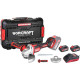 Set Worcraft CAG-S20LiBM, угловая шлифовальная машина 125 мм, ShareSYS, 2x аккумулятор на 4.0 Ач + зарядное устройство, бесщетковая, 6-ступенчатая