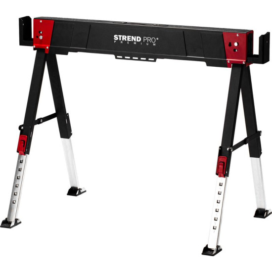 Строительный козёл Strend Pro Premium, 103,5x70x61/85 см, регулируется по высоте, поддержка