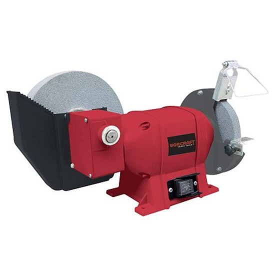 Шлифмашина Worcraft WPBG112, 250 Вт, сухое/мокрое шлифование, 150x20x12,7/200x40x20 мм, настольная