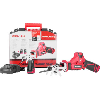 Saw Worcraft CSS-12Li, 12V, 2x 2.0Ah Li-Ion, tail