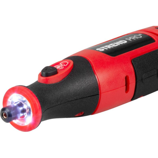 Strend Pro grinder, mini, direct, drilling and grinding, 8 V, 1500 mAh, with accessories Strend Pro grinder, mini, direct, drilling and grinding, 8 V, 1500 mAh, with accessories