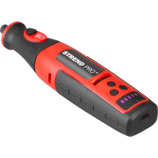 Strend Pro grinder, mini, direct, drilling and grinding, 8 V, 1500 mAh, with accessories Strend Pro grinder, mini, direct, drilling and grinding, 8 V, 1500 mAh, with accessories