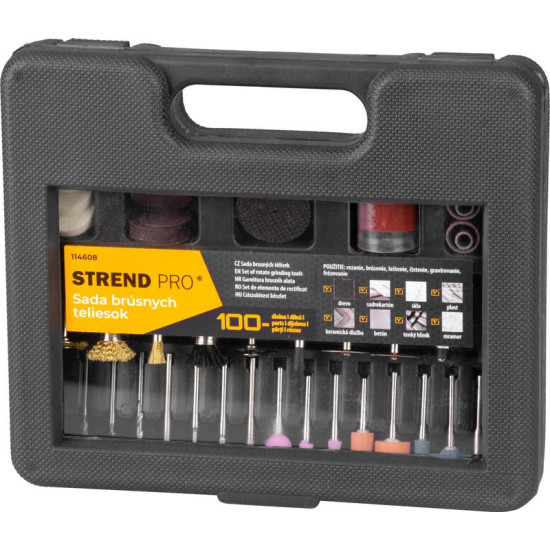 Set of sanding bodies Strend Pro, for mini sander, extensions, 100 pcs