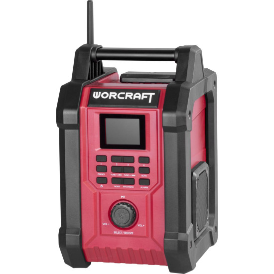 Радио Worсrаft сBTS-S20LiH, DаB+FM, 20 В, Bluetooth, AUX, 2x15 Вт