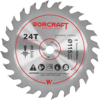 Dics Worcraft CMCS-S20LiB,115x9,5 mm, 24T, saw