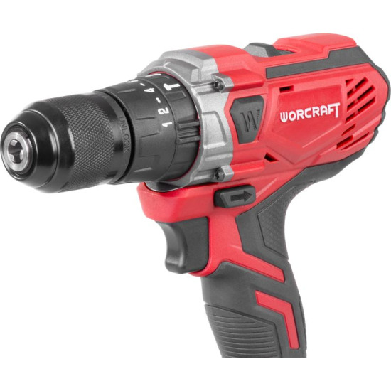 Шуруповерт Worcraft CHD-S20LiWB ShareSYS, 20 В, 2x Li-ion 1,5 Ач, безуглеродный, КОМПЛЕКТ в футляре