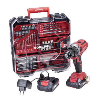 Worcraft CD-S20LiWT ShareSYS kruvikeeraja, 20V Li-ion, 2.0 Ah aku + laadija, metallist padrun, korpuses Worcraft CD-S20LiWT ShareSYS kruvikeeraja, 20V Li-ion, 2.0 Ah aku + laadija, metallist padrun, korpuses