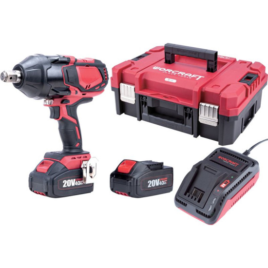 Set Worcraft XCUBE007 ShareSYS Toolbox, CIW-S20LiB-1800 screwdriver, 2x 4.0 Ah battery, 1x charger