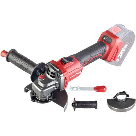 Workcraft CAG-S20LiBS ShareSYS veski, 125 mm, nurk, kiiruse reguleerimine, 20 V, liitiumioon, harjadeta