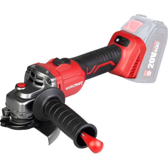 WORCRAFT CAG-S20libs-115 SHASYSYSS, 115 mm, angular, speed regulation, 20V Li-Ion, Careless