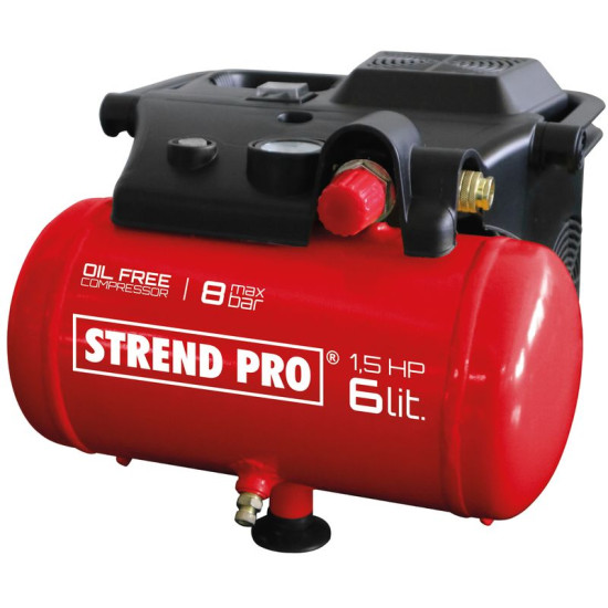 Kompressor Strend Pro BOF1506, õlivaba, 1,1 kW, 6 l.
