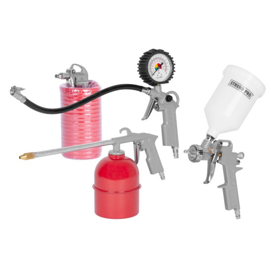 Airtool W-2005A1 Compressor Kit, 5 Piece, Spray/Blow/Inflate/Spray/Hose Airtool W-2005A1 Compressor Kit, 5 Piece, Spray/Blow/Inflate/Spray/Hose