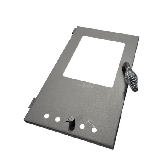 Door on the Thalia Uno Glass Lite stove, gray, 3.9 kW Door on the Thalia Uno Glass Lite stove, gray, 3.9 kW