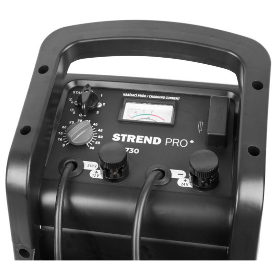 Стартерная тележка Strend Pro BC-730, 12/24В, 40 А, пусковой ток 400 А Стартерная тележка Strend Pro BC-730, 12/24В, 40 А, пусковой ток 400 А