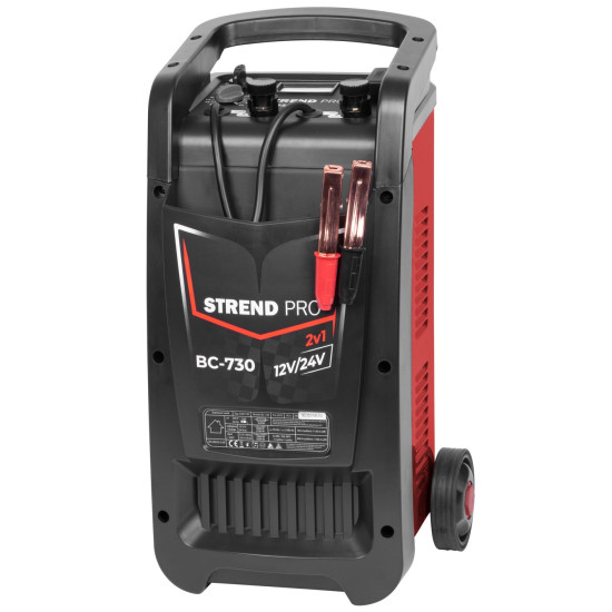 Стартерная тележка Strend Pro BC-730, 12/24В, 40 А, пусковой ток 400 А Стартерная тележка Strend Pro BC-730, 12/24В, 40 А, пусковой ток 400 А