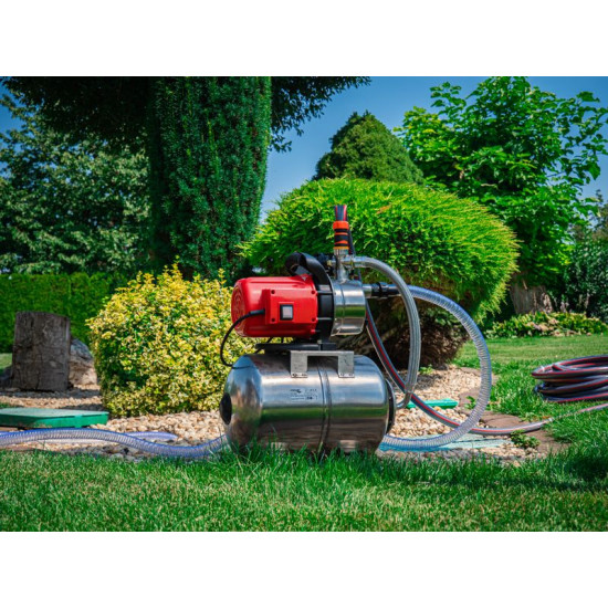 Garden pump with tank Strend Pro Garden, 1000W, 3500 l/h, 24 lit., stainless steel Garden pump with tank Strend Pro Garden, 1000W, 3500 l/h, 24 lit., stainless steel