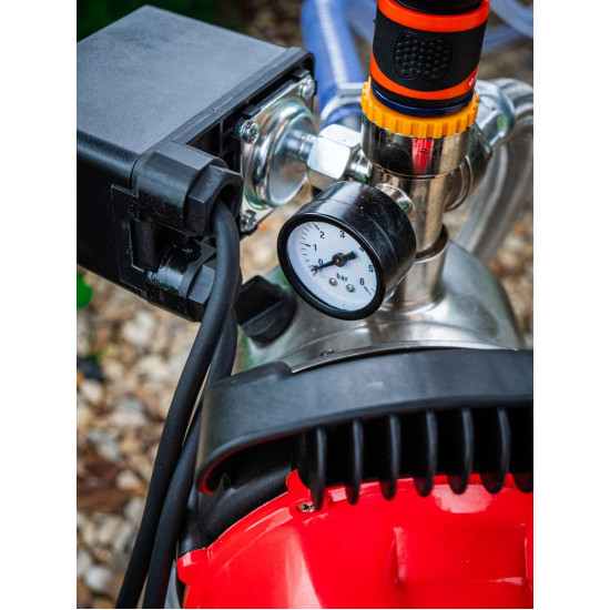 Garden pump with tank Strend Pro Garden, 1000W, 3500 l/h, 24 lit., stainless steel Garden pump with tank Strend Pro Garden, 1000W, 3500 l/h, 24 lit., stainless steel