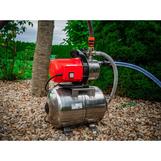 Garden pump with tank Strend Pro Garden, 1000W, 3500 l/h, 24 lit., stainless steel Garden pump with tank Strend Pro Garden, 1000W, 3500 l/h, 24 lit., stainless steel