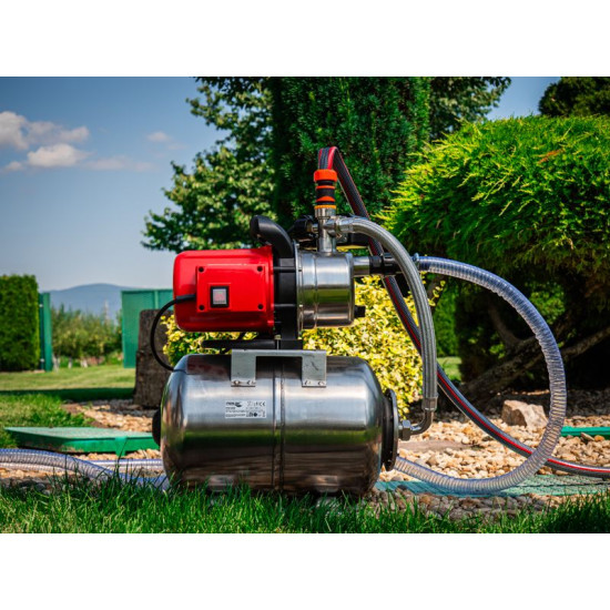 Garden pump with tank Strend Pro Garden, 1000W, 3500 l/h, 24 lit., stainless steel Garden pump with tank Strend Pro Garden, 1000W, 3500 l/h, 24 lit., stainless steel