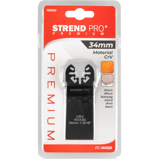 Saag mitmeotstarbelisele tööriistale Strend Pro FC-W025, 34mm, puit, CrV