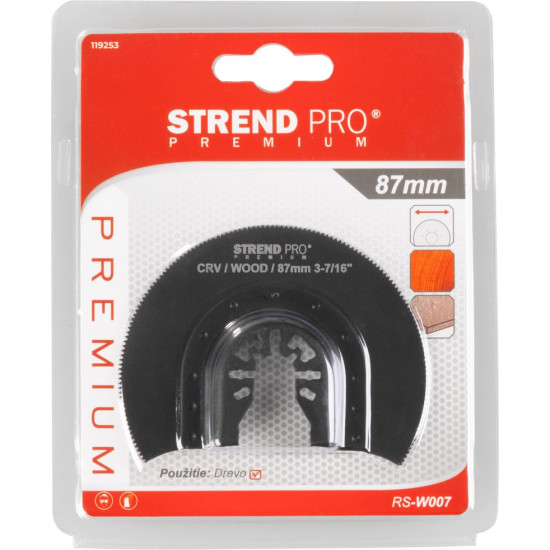 Диск для многофункционального инструмента Strend Pro RS-U008, 87мм, дерево, CrV, HCS