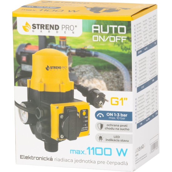 Electronic pressure switch Strend Pro Garden, EPC-1, electronic control unit, for max. 1100 W garden