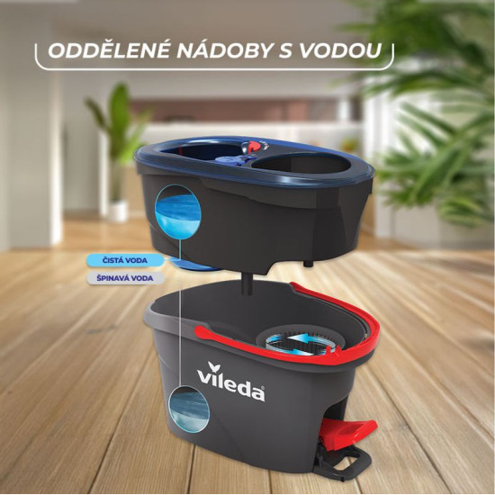 Vileda H2Pro mopp, pöörlev, narmastega Vileda H2Pro mopp, pöörlev, narmastega