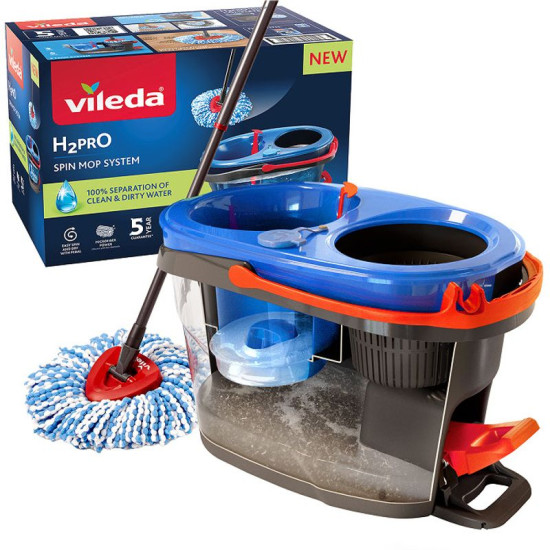 Vileda H2Pro mopp, pöörlev, narmastega Vileda H2Pro mopp, pöörlev, narmastega