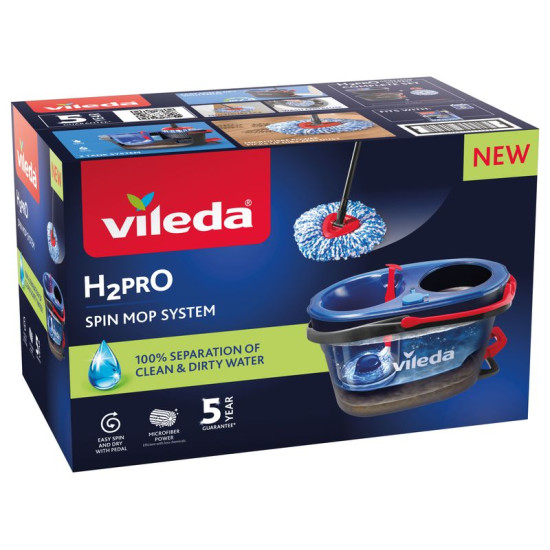 Vileda H2Pro mopp, pöörlev, narmastega Vileda H2Pro mopp, pöörlev, narmastega