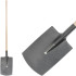 Hardened spade S592.WH flat, KomaXit, with handle