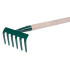 Garden rake 109/1000  6 tooth, with handle