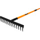 Garden rake with fiberglass handle, 14tooth, 1500mm