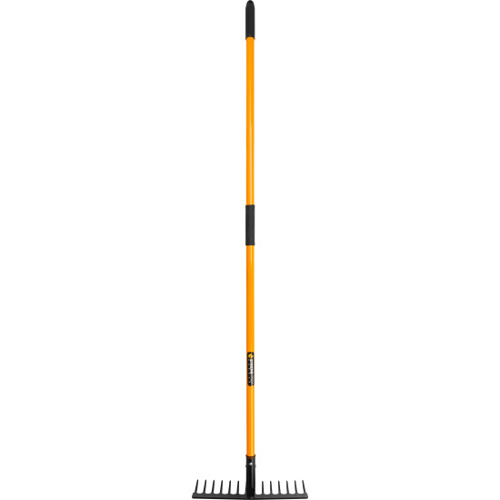 Garden rake with fiberglass handle, 14tooth, 1500mm